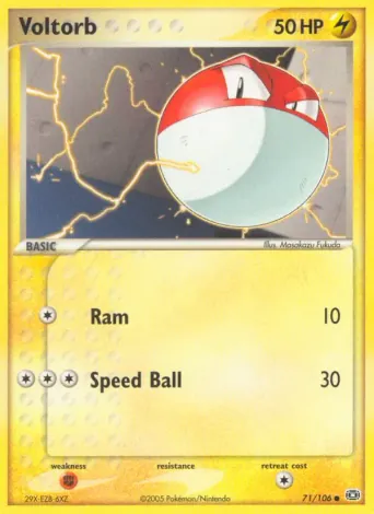 Voltorb Pokémon card #71