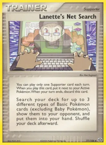 Lanette's Net Search Pokémon card #77