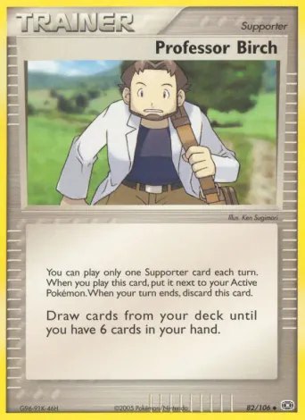 Professor Birch Pokémon card #82