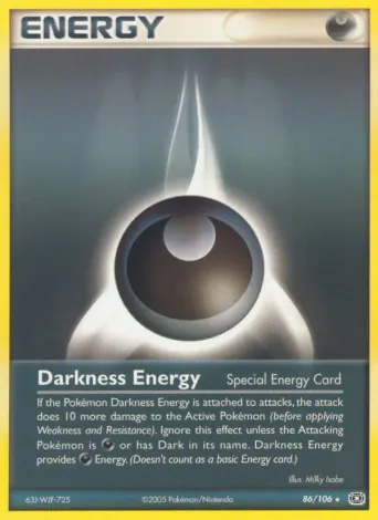 Darkness Energy Pokémon card #86
