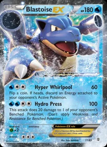 Blastoise EX Pokémon card #17