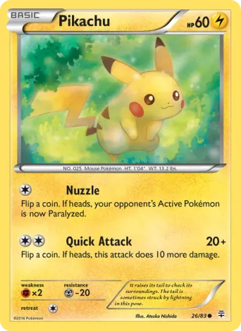 Pikachu Pokémon card #26
