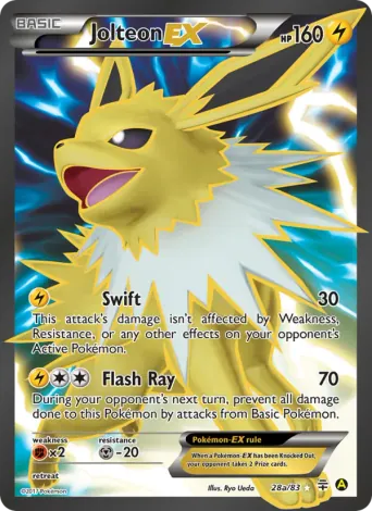 Jolteon EX Pokémon card #28