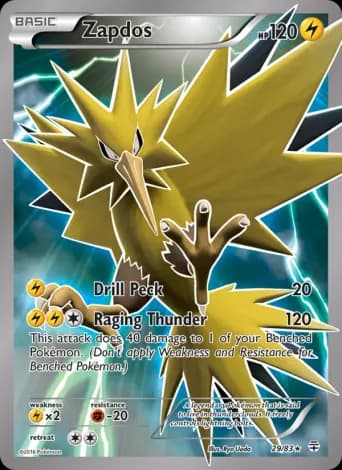 Zapdos Pokémon card #29