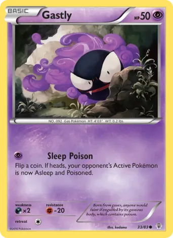 Gastly Pokémon card #33