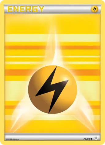 Lightning Energy Pokémon card #78