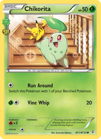 Chikorita Pokémon card #RC1
