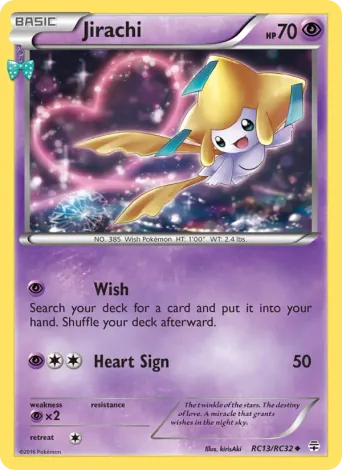 Jirachi Pokémon card #RC13