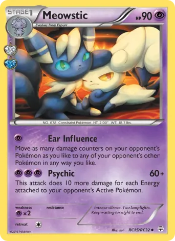 Meowstic Pokémon card #RC15