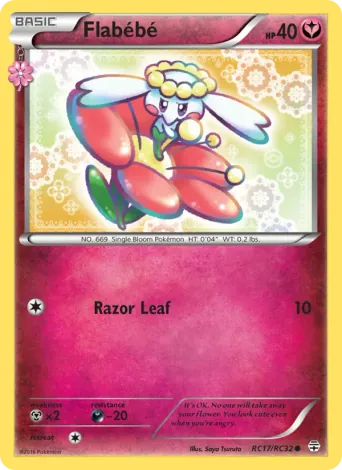 Flabébé Pokémon card #RC17