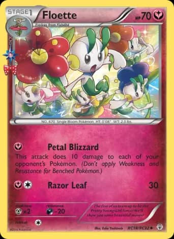 Floette Pokémon card #RC18