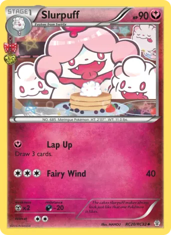 Slurpuff Pokémon card #RC20