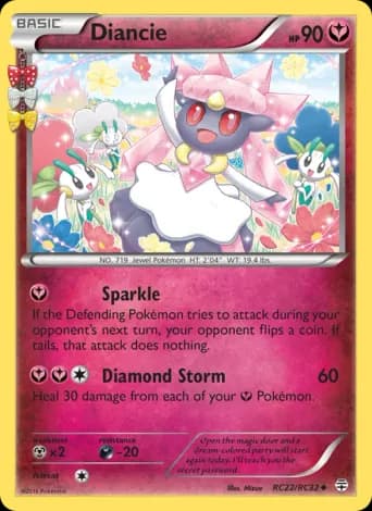 Diancie Pokémon card #RC22