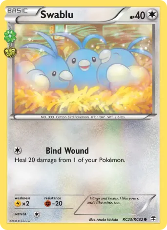 Swablu Pokémon card #RC23