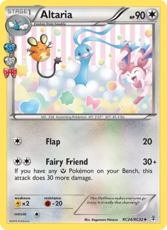 Altaria Pokémon card #RC24