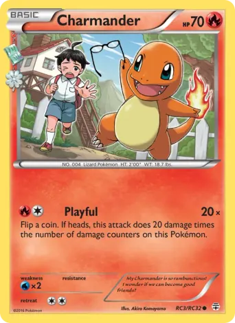 Charmander Pokémon card #RC3