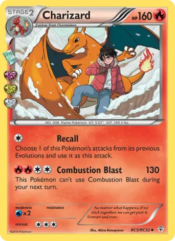 Charizard Pokémon card #RC5