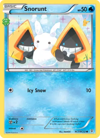 Snorunt Pokémon card #RC7