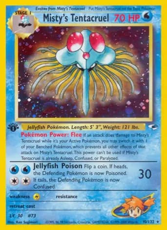 Misty's Tentacruel Pokémon card #10