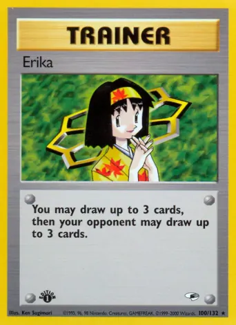 Erika Pokémon card #100