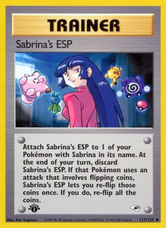 Sabrina's ESP Pokémon card #117