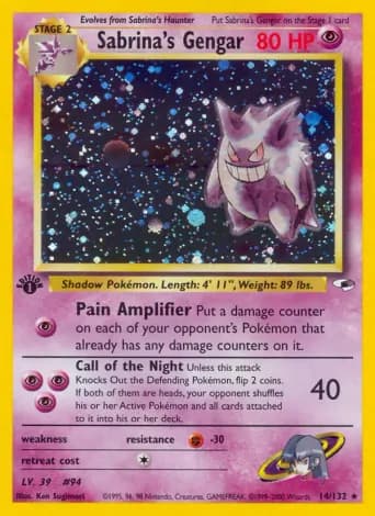 Sabrina's Gengar Pokémon card #14