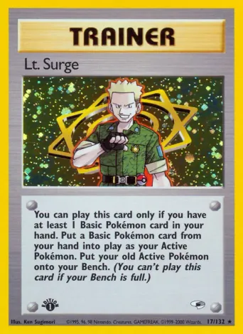 Lt. Surge Pokémon card #17