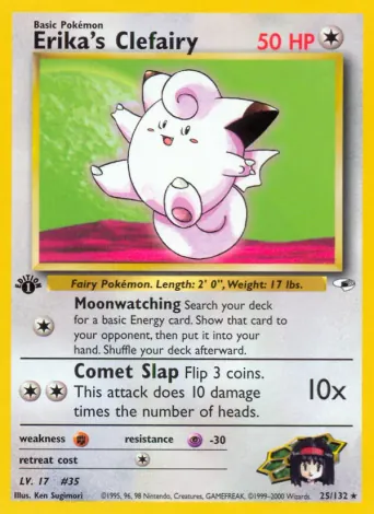 Erika's Clefairy Pokémon card #25