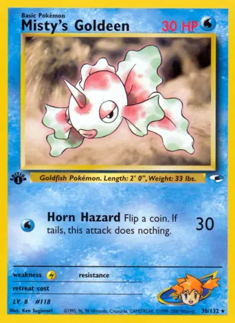 Misty's Goldeen Pokémon card #30