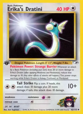 Erika's Dratini Pokémon card #42