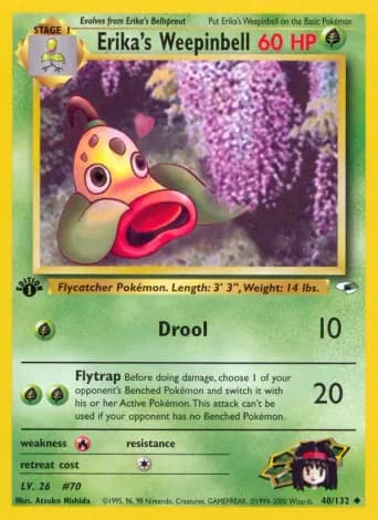 Erika's Weepinbell Pokémon card #48
