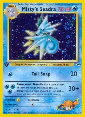 Misty's Seadra Pokémon card #9