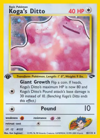 Koga's Ditto Pokémon card #10