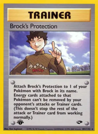 Brock's Protection Pokémon card #101