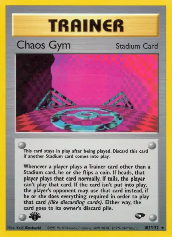 Chaos Gym Pokémon card #102