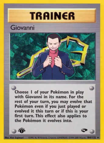 Giovanni Pokémon card #104