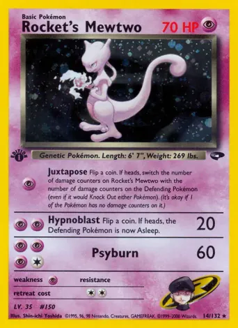 Rocket's Mewtwo Pokémon card #14