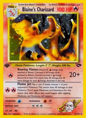 Blaine's Charizard Pokémon card #2