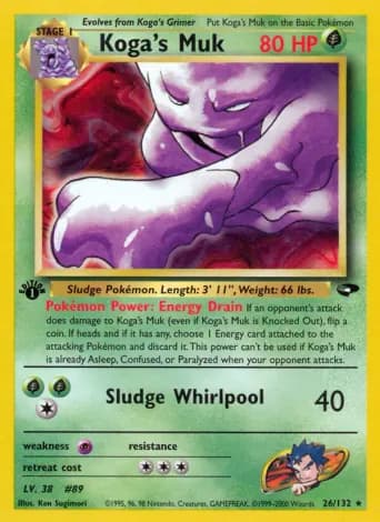 Koga's Muk Pokémon card #26