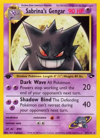 Sabrina's Gengar Pokémon card #29