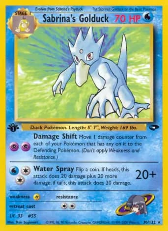 Sabrina's Golduck Pokémon card #30