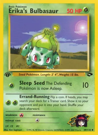 Erika's Bulbasaur Pokémon card #39