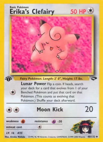 Erika's Clefairy Pokémon card #40