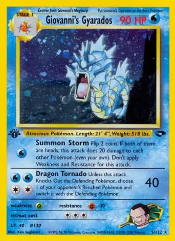 Giovanni's Gyarados Pokémon card #5