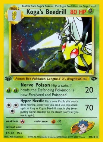 Koga's Beedrill Pokémon card #9