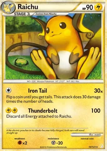 Raichu Pokémon card #10