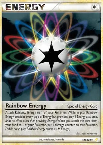 Rainbow Energy Pokémon card #104