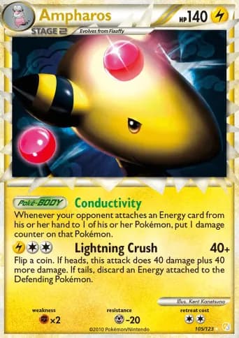 Ampharos Pokémon card #105