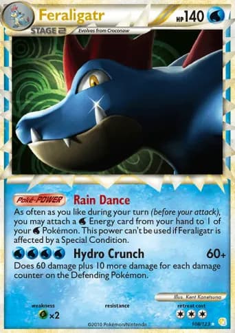 Feraligatr Pokémon card #108
