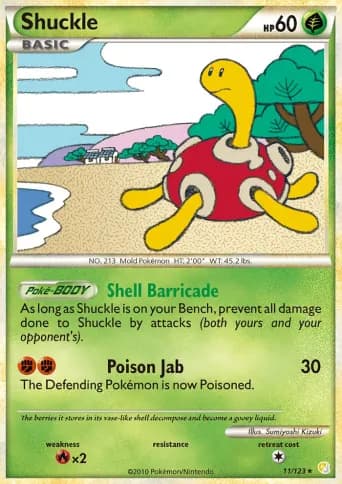 Shuckle Pokémon card #11